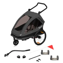 Hot Cama multivogn - grey graphite Cykelvogne