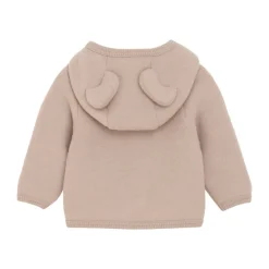 Sale Cardigan m. Ører Uld Fleece - Mahogany Rose Uldoverdele|Cardigans, Veste & Trøjer