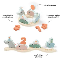 Sale Celebration parade Deer friends Farvemix Børn Fødselsdagstoge|Trælegetøj