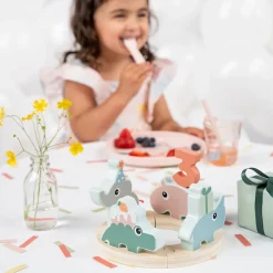 Sale Celebration parade Deer friends Farvemix Børn Fødselsdagstoge|Trælegetøj