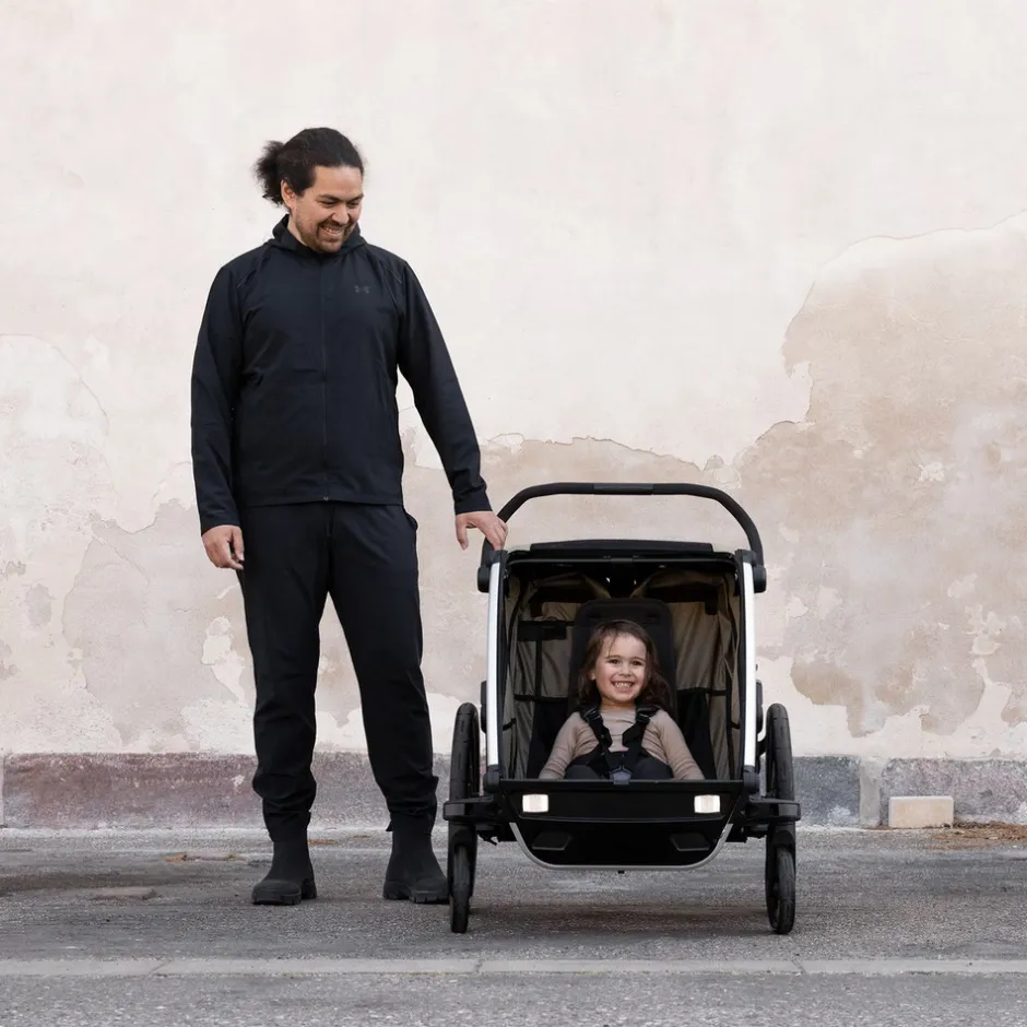 Sale Chariot Cross 2 double - Dark Slate Cykelvogne