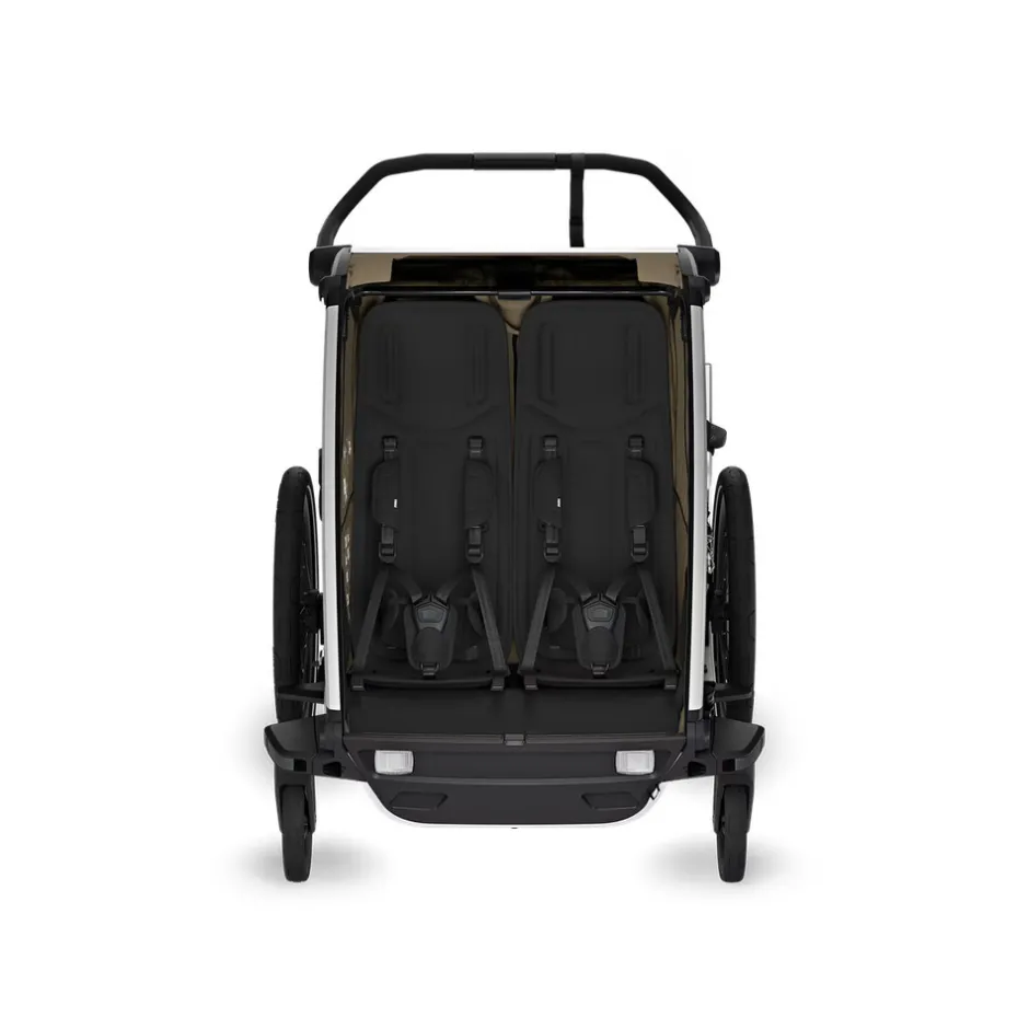Best Chariot Cross 2 double - Faded Khaki Cykelvogne
