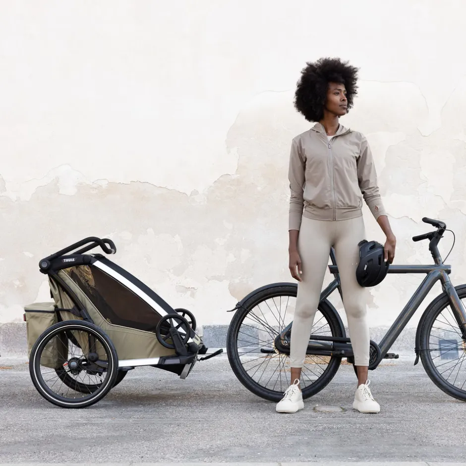 Online Chariot Cross 2 single - Faded Khaki Cykelvogne