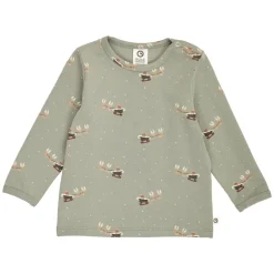 New Christmas Bluse - Shadow/Deep green/Balsam cream Juletøj|Bluser