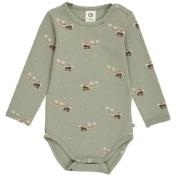 New Christmas Body - Shadow/Deep green/Balsam cream Juletøj|Bodystocking Langærmet