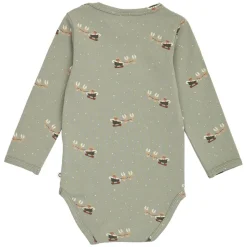 New Christmas Body - Shadow/Deep green/Balsam cream Juletøj|Bodystocking Langærmet
