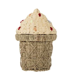 Discount Cillie Kurv m/låg, Natur, Søgræs Børn Kurve