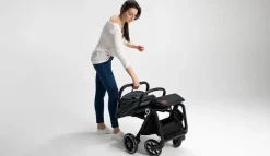 Outlet Cloe klapvogn - black onyx Klapvogne Med Flade Sæder|Rejseklapvogne