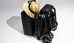 Outlet Cloe klapvogn - black onyx Klapvogne Med Flade Sæder|Rejseklapvogne