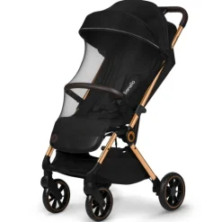 Outlet Cloe klapvogn - black onyx Klapvogne Med Flade Sæder|Rejseklapvogne