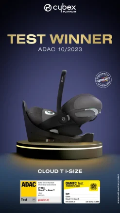 Hot Cloud T i-Size PLUS - peach pink Autostole 40-87 Cm (0-15 Mdr.)