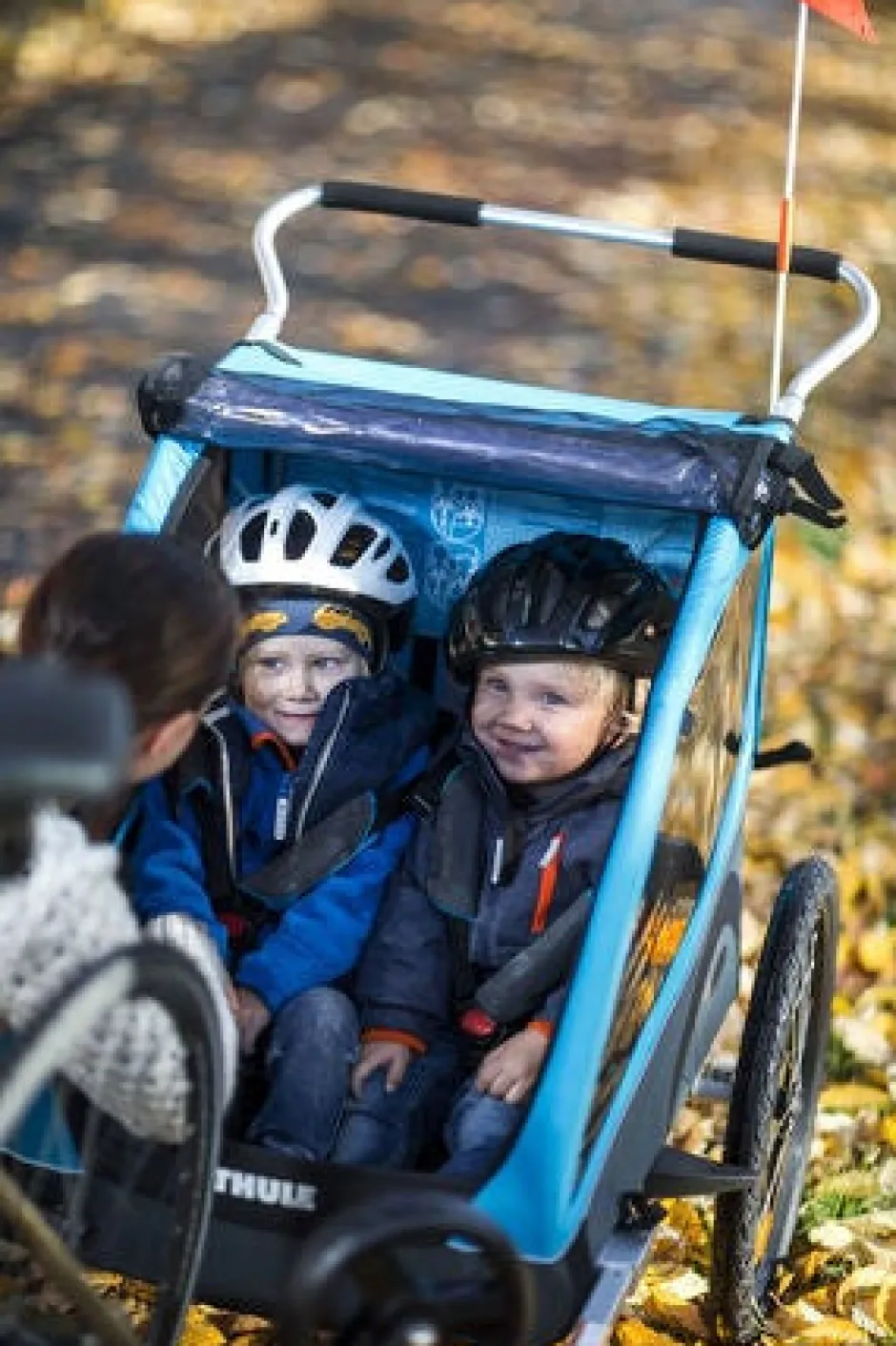 Best Coaster XT - blue Søskende/Tvillingevogne|Cykelvogne