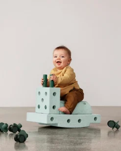 Sale Curiosity Set Ocean Mint / Forest Green Store Byggesæt|Tumlemøbler