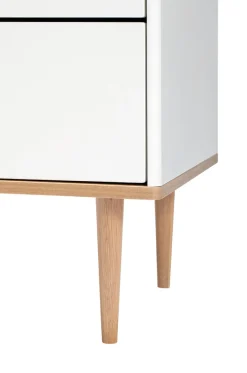 Best Curve puslekommode - hvid/eg Børn Pusleborde|Pusleborde