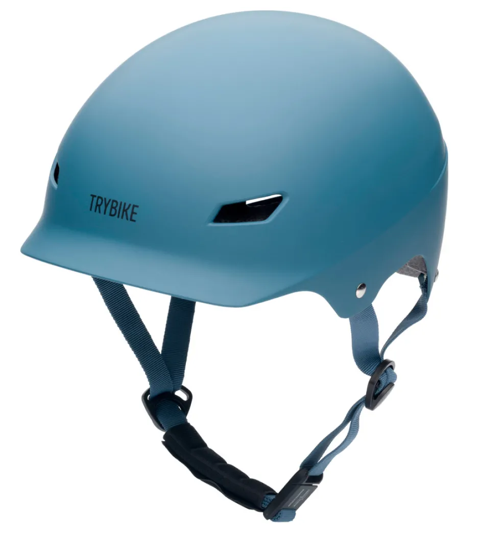 Outlet Cykelhjelm med retrolook - vintageblå S/M Cykelhjelme & Tilbehør|Cykelstole & Hjelme