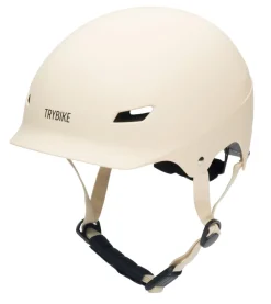 Online Cykelhjelm med retrolook - cremefarvet S/M Cykelhjelme & Tilbehør|Cykelstole & Hjelme