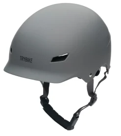 Best Cykelhjelm med retrolook - antracitgrå S/M Cykelhjelme & Tilbehør|Cykelstole & Hjelme