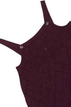 Dalia Strik Kjole - Dark Grape Kjoler