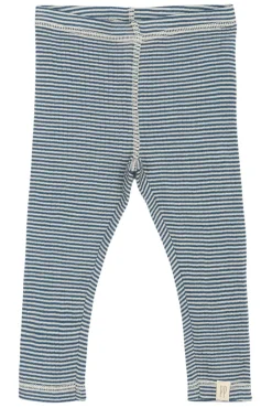 Outlet Dante Uld Leggings - Ensign Blue/Dark Off White Uldunderdele|Leggings