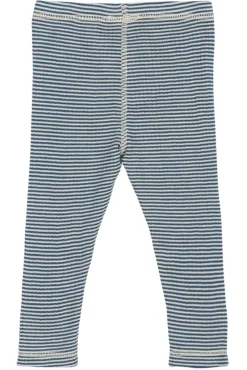 Outlet Dante Uld Leggings - Ensign Blue/Dark Off White Uldunderdele|Leggings