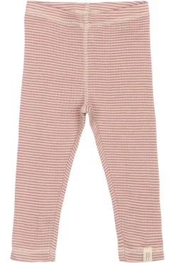 Sale Dante Uld Leggings - Nostalgic Rose/Dark Off White Uldunderdele|Leggings
