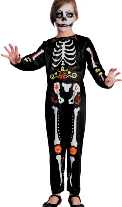 Discount Day of dead kostume - SORT Kostumer|Udklædning