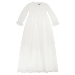 Outlet Dåbskjole I Tyl - Off White Dåbskjoler, Sæt & Tilbehør
