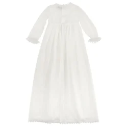 Outlet Dåbskjole I Tyl - Off White Dåbskjoler, Sæt & Tilbehør