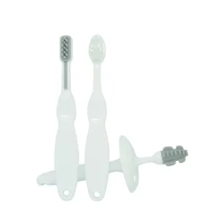 Online 3-delt trænings tandbørste sæt, grå Plejeartikler Til Baby
