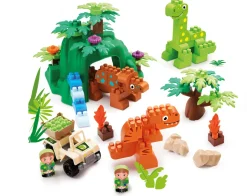 Hot Dinoland m/køretøj & figurer Små Byggesæt