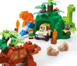 Hot Dinoland m/køretøj & figurer Små Byggesæt
