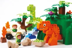 Hot Dinoland m/køretøj & figurer Små Byggesæt