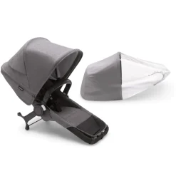 Donkey 5 duo extension complete - grey melange Tilkøb Til Søskendevogne