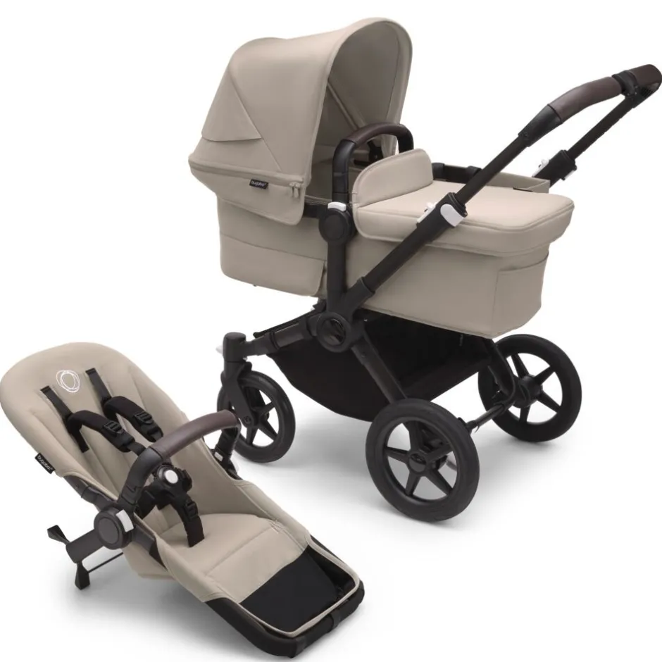 Discount Donkey 5 Mono complete - desert taupe/black stel Søskende/Tvillingevogne|Kombivogne Med Ergonomiske Sæder