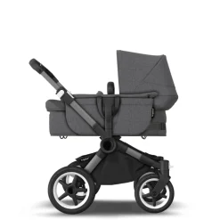Discount Donkey 5 mono complete - grey melange/graphite stel Søskende/Tvillingevogne|Kombivogne Med Ergonomiske Sæder