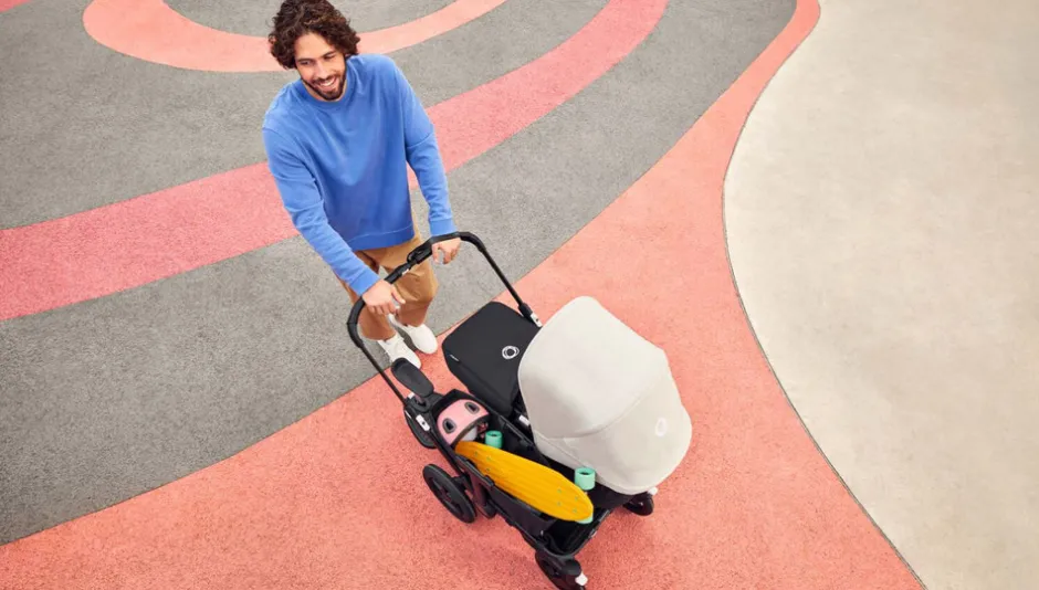 Discount Donkey 5 mono complete - grey melange/graphite stel Søskende/Tvillingevogne|Kombivogne Med Ergonomiske Sæder