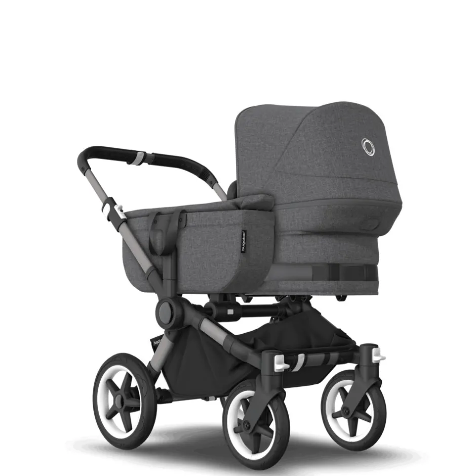 Discount Donkey 5 mono complete - grey melange/graphite stel Søskende/Tvillingevogne|Kombivogne Med Ergonomiske Sæder