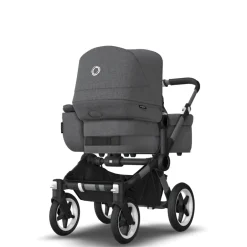 Discount Donkey 5 mono complete - grey melange/graphite stel Søskende/Tvillingevogne|Kombivogne Med Ergonomiske Sæder