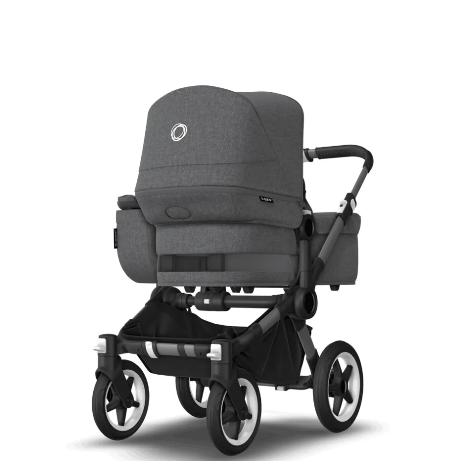 Discount Donkey 5 mono complete - grey melange/graphite stel Søskende/Tvillingevogne|Kombivogne Med Ergonomiske Sæder
