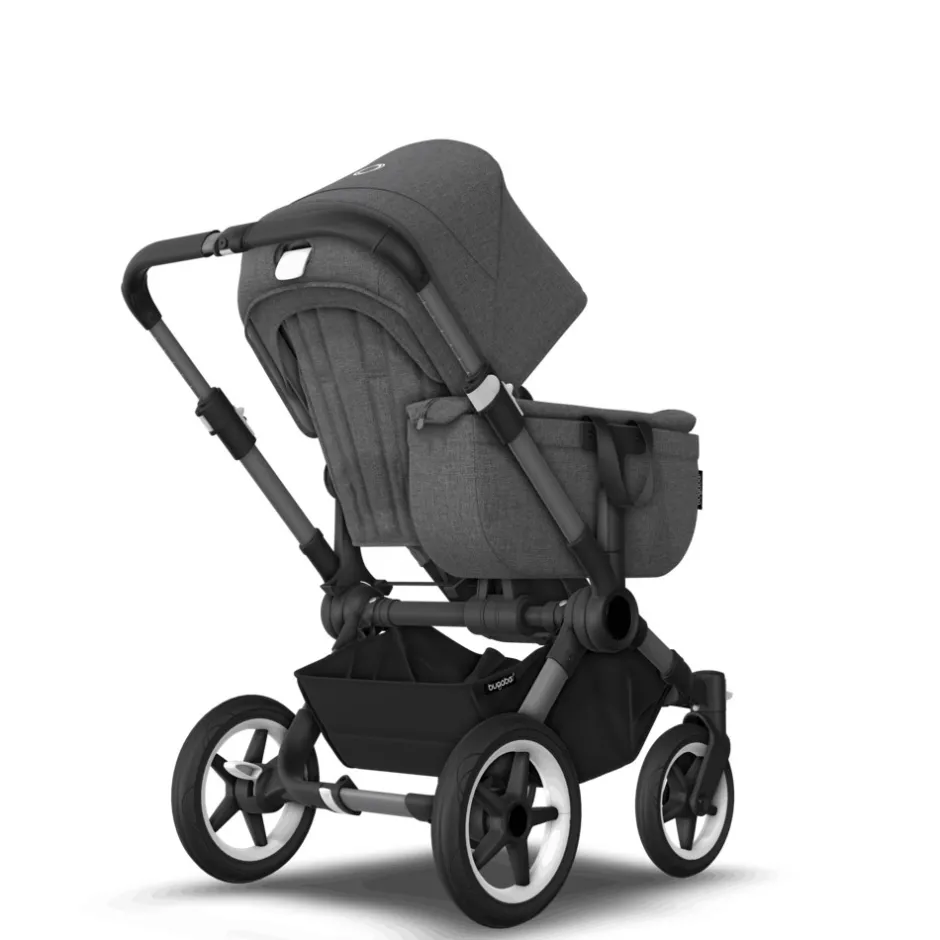 Discount Donkey 5 mono complete - grey melange/graphite stel Søskende/Tvillingevogne|Kombivogne Med Ergonomiske Sæder