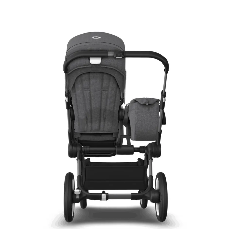 Discount Donkey 5 mono complete - grey melange/graphite stel Søskende/Tvillingevogne|Kombivogne Med Ergonomiske Sæder