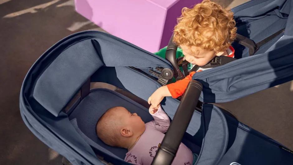 Discount Donkey 5 søskendevogn complete - forest green/black stel Søskende/Tvillingevogne