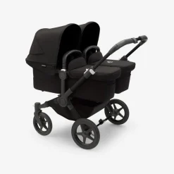 Clearance Donkey 5 Twin - midnight black Søskende/Tvillingevogne