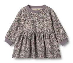 Online Dorthea Jersey Kjole - Purple stone flowers Kjoler