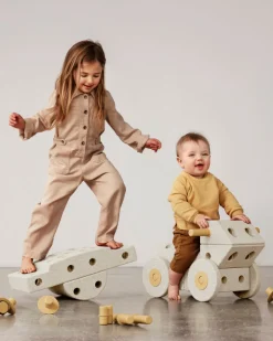 Online Dreamer Set Sand Grey / Honey Yellow Store Byggesæt|Tumlemøbler