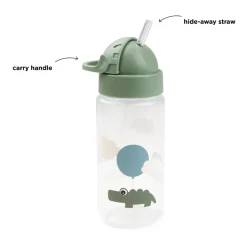 Outlet Drikkedunk m/sugerør Happy clouds - Grøn Madkasser & Drikkedunke