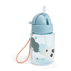 Discount Drikkedunk m/sugerør Tiny farm Blå Madkasser & Drikkedunke