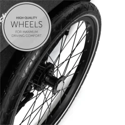 New Dryk duo cykelanhænger - melange grey Søskende/Tvillingevogne|Cykelvogne