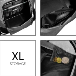 New Dryk duo cykelanhænger - melange grey Søskende/Tvillingevogne|Cykelvogne