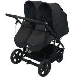 Discount Duo Twin klapvogn Antracit Søskende/Tvillingevogne